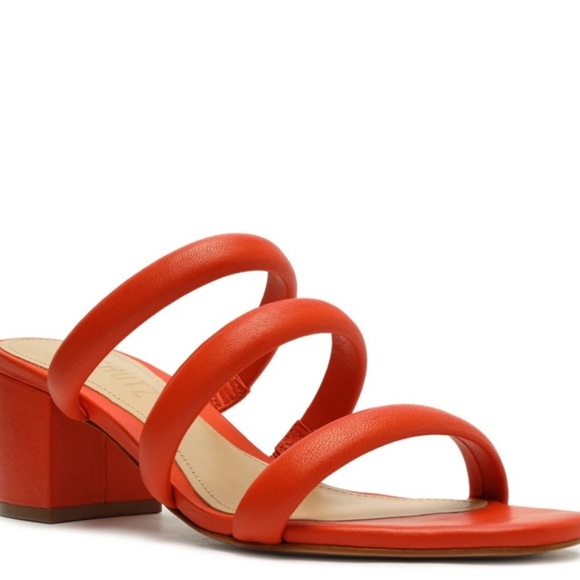 Women’s Leather Sandal Schutz with Dust Bag NIB 8.5 Heel Shoes NWT - Picture 5 of 11